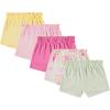 imageLaura Ashley Girls 5Pack Shorts  Soft ampamp Stylish Essentials for Toddlers and Little Girls 12M4YGreen  Floral  Pink  Blush  Yellow