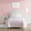 imageLaura Ashley Kids  Twin Quilt Set Reversible Kids Bedding with Matching Shams Ideal for Toddler Bedding Set Ideal Girl Room Essentials Ellyn Pink TwinEllyn Pink