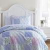 imageLaura Ashley Kids  Twin Quilt Set Reversible Kids Bedding with Matching Shams Ideal for Toddler Bedding Set Ideal Girl Room Essentials Ellyn Pink TwinParker Patchwork Purple