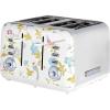 imageVQ Laura Ashley Elveden Navy Stainless Steel 2 Slice Toaster  MultiFunctional Bagels ampamp Bread Toaster 2 Slice with Adjustable Heating ampamp Defrost Mode  Featuring 2 Wide Slots Croissant Warming RackElveden White 4 Slice Toaster