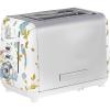 imageVQ Laura Ashley Elveden Navy Stainless Steel 2 Slice Toaster  MultiFunctional Bagels ampamp Bread Toaster 2 Slice with Adjustable Heating ampamp Defrost Mode  Featuring 2 Wide Slots Croissant Warming RackElveden White 2 Slice Toaster
