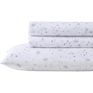 imageLaura Ashley  Kids Sheet Set UltraSoft ampamp Breathable Toddler Bedding with Matching Pillowcase WrinkleResistant Ideal Girl Room Essentials Busy Bee Pink TwinTwin XLDancing Stars Purple