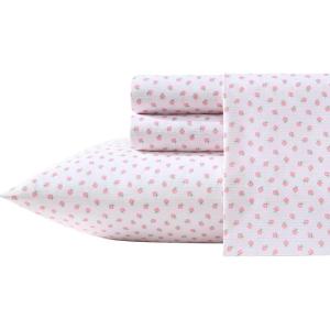 imageLaura Ashley  Kids Sheet Set UltraSoft ampamp Breathable Toddler Bedding with Matching Pillowcase WrinkleResistant Ideal Girl Room Essentials Busy Bee Pink TwinTwin XLSweet Lady Bugs Pink