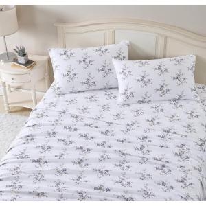 imageLaura Ashley  Queen Sheet Set Cotton Flannel Bedding Brushed for Extra Softness ampamp Comfort Evie Pink QueenJessika Lavender