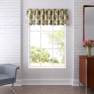 imageLaura Ashley Home  Linley Collection  Stylish Premium Hotel Quality Valance Curtain Chic Decorative Window Treatment for Home Dcor 86quot X 15quot Pale Yellow