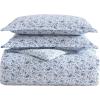 imageLaura Ashley  Queen Duvet Cover Set Cotton Sateen Bedding with Matching Shams Elegant ampamp SilkySmooth Home Decor Lorelei Blue QueenLorelei Blue