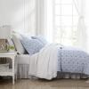 imageLaura Ashley  Queen Duvet Cover Set Cotton Sateen Bedding with Matching Shams Elegant ampamp SilkySmooth Home Decor Lorelei Blue QueenLorelei Blue