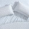 imageLaura Ashley  Queen Sheet Set Breathable Percale Cotton Bedding 200 Thread Count Floral Home Decor Victoria Blue QueenBlue