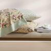 imageLaura Ashley  Queen Sheet Set Breathable Percale Cotton Bedding with Deep Pockets Chic Home Decor OekoTex Certified Tierney Green QueenTierney Green