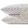 imageLaura Ashley  Queen Sheet Set Super Soft Cotton Percale Bedding Set with Matching Shams OekoTex Certified Aylesmore Ditsy Red QueenBonnie Pink
