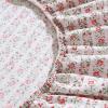 imageLaura Ashley  Queen Sheet Set Super Soft Cotton Sateen Bedding Set with Matching Shams OekoTex Certified Marta Stripe Pink QueenMarta Stripe Pink