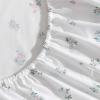 imageLaura Ashley  Sheet Set Breathable Percale Cotton Bedding 200 Thread Count Deep Pocket Chic Home Decor Harperette Blue QueenKing