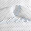 imageLaura Ashley  Sheet Set Breathable Percale Cotton Bedding 200 Thread Count Deep Pocket Chic Home Decor Harperette Blue QueenKing