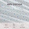 imageLaura Ashley  Sheet Set Breathable Percale Cotton Bedding 200 Thread Count Deep Pocket Chic Home Decor Kate Blue QueenKing