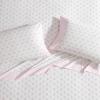 imageLaura Ashley  Sheet Set Breathable Percale Cotton Bedding 200 Thread Count Deep Pocket Chic Home Decor Lynda Pink QueenLynda Pink