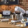 imageLaura Ashley 48 Quarts Electric Stand Mixer with Attachments  380W Easy to use Countertop Kitchen Mixer with Bowl Cake Dough Mixer Machine with Dough Hook Beater Egg Whisk ampamp Handy Splash CoverChina Rose 6L Stand Mixer