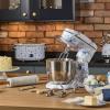 imageLaura Ashley 48 Quarts Electric Stand Mixer with Attachments  380W Easy to use Countertop Kitchen Mixer with Bowl Cake Dough Mixer Machine with Dough Hook Beater Egg Whisk ampamp Handy Splash CoverChina Rose 45L Stand Mixer