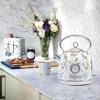 imageLaura Ashley China Rose Cordless Jug Kettle 17 Liter by VQ  Energy Efficient 3KW Rapid Boil Stainless Steel Electric Kettle for Boiling Water  Overheating ampamp Boil Dry Protection Electric Tea KettleElveden White