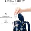 imageLaura Ashley China Rose Cordless Jug Kettle 17 Liter by VQ  Energy Efficient 3KW Rapid Boil Stainless Steel Electric Kettle for Boiling Water  Overheating ampamp Boil Dry Protection Electric Tea KettleLaura Ashley Elveden Navy Jug Kettle