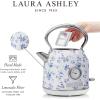 imageLaura Ashley China Rose Cordless Jug Kettle 17 Liter by VQ  Energy Efficient 3KW Rapid Boil Stainless Steel Electric Kettle for Boiling Water  Overheating ampamp Boil Dry Protection Electric Tea KettleChina Rose