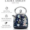 imageLaura Ashley China Rose Cordless Jug Kettle 17 Liter by VQ  Energy Efficient 3KW Rapid Boil Stainless Steel Electric Kettle for Boiling Water  Overheating ampamp Boil Dry Protection Electric Tea KettleElveden Navy