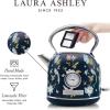 imageLaura Ashley China Rose Cordless Jug Kettle 17 Liter by VQ  Energy Efficient 3KW Rapid Boil Stainless Steel Electric Kettle for Boiling Water  Overheating ampamp Boil Dry Protection Electric Tea KettleElveden Navy