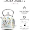 imageLaura Ashley China Rose Cordless Jug Kettle 17 Liter by VQ  Energy Efficient 3KW Rapid Boil Stainless Steel Electric Kettle for Boiling Water  Overheating ampamp Boil Dry Protection Electric Tea KettleElveden White