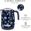 imageLaura Ashley China Rose Cordless Jug Kettle 17 Liter by VQ  Energy Efficient 3KW Rapid Boil Stainless Steel Electric Kettle for Boiling Water  Overheating ampamp Boil Dry Protection Electric Tea KettleLaura Ashley Elveden Navy Jug Kettle