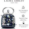 imageLaura Ashley China Rose Cordless Jug Kettle 17 Liter by VQ  Energy Efficient 3KW Rapid Boil Stainless Steel Electric Kettle for Boiling Water  Overheating ampamp Boil Dry Protection Electric Tea KettleElveden Navy