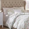 imageLaura Ashley Home  Queen Duvet Cover Set Reversible Cotton Bedding with Matching Shams Breathable Home Decor for All Seasons Madelynn Blue QueenBlueGreenPink