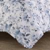 imageLaura Ashley Home  Queen Duvet Cover Set Reversible Cotton Bedding with Matching Shams Lightweight Home Decor for All Seasons Chloe Blue QueenKing