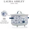 imageLaura Ashley Slow Cooker 37 Quart  Large Slow Cooker 37 QT for 4 to 5 People  Energy Efficient Slow Cookers with 3 Heat Settings  Dishwasher Safe Removeable Ceramic Crock ampamp Tempered Glass LidChina Rose 68 Quart Slow Cooker