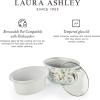 imageLaura Ashley Slow Cooker 37 Quart  Large Slow Cooker 37 QT for 4 to 5 People  Energy Efficient Slow Cookers with 3 Heat Settings  Dishwasher Safe Removeable Ceramic Crock ampamp Tempered Glass LidElveden White 68 Quart Slow Cooker