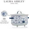 imageLaura Ashley Slow Cooker 37 Quart  Large Slow Cooker 37 QT for 4 to 5 People  Energy Efficient Slow Cookers with 3 Heat Settings  Dishwasher Safe Removeable Ceramic Crock ampamp Tempered Glass LidChina Rose 37 Quart Slow Cooker