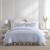 imageLaura Ashley  Queen Duvet Cover Set Cotton Sateen Bedding with Matching Shams Elegant ampamp SilkySmooth Home Decor Lorelei Blue QueenLorelei Blue