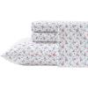imageLaura Ashley  Queen Sheet Set Super Soft Cotton Percale Bedding Set with Matching Shams OekoTex Certified Aylesmore Ditsy Red QueenAylesmore Ditsy Red