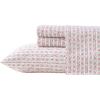 imageLaura Ashley  Queen Sheet Set Super Soft Cotton Sateen Bedding Set with Matching Shams OekoTex Certified Marta Stripe Pink QueenMarta Stripe Pink