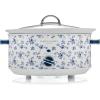 imageLaura Ashley Slow Cooker 37 Quart  Large Slow Cooker 37 QT for 4 to 5 People  Energy Efficient Slow Cookers with 3 Heat Settings  Dishwasher Safe Removeable Ceramic Crock ampamp Tempered Glass LidChina Rose 68 Quart Slow Cooker