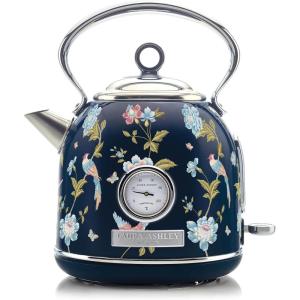 imageLaura Ashley China Rose Cordless Jug Kettle 17 Liter by VQ  Energy Efficient 3KW Rapid Boil Stainless Steel Electric Kettle for Boiling Water  Overheating ampamp Boil Dry Protection Electric Tea KettleElveden Navy