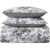 imageLaura Ashley  FullQueen Comforter Set Premium Cotton Bedding with Matching Shams ampamp Bonus Decorative Pillow Floral Home Decor OekoTex Certified Roses Gold FullQueenCharcoal