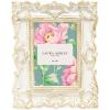 imageLaura Ashley 2x3 Navy Ornate Textured HandCrafted Resin Picture Frame with Easel for Tabletop ampamp Wall Display Decorative Floral Design Home Dcor Photo Gallery Art ampamp More 2x3 NavyWhite W Gold