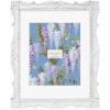 imageLaura Ashley 2x3 Navy Ornate Textured HandCrafted Resin Picture Frame with Easel for Tabletop ampamp Wall Display Decorative Floral Design Home Dcor Photo Gallery Art ampamp More 2x3 NavyWhite