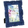 imageLaura Ashley 2x3 Navy Ornate Textured HandCrafted Resin Picture Frame with Easel for Tabletop ampamp Wall Display Decorative Floral Design Home Dcor Photo Gallery Art ampamp More 2x3 NavyNavy
