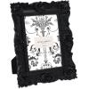 imageLaura Ashley 2x3 Navy Ornate Textured HandCrafted Resin Picture Frame with Easel for Tabletop ampamp Wall Display Decorative Floral Design Home Dcor Photo Gallery Art ampamp More 2x3 NavyBlack