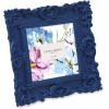 imageLaura Ashley 2x3 Navy Ornate Textured HandCrafted Resin Picture Frame with Easel for Tabletop ampamp Wall Display Decorative Floral Design Home Dcor Photo Gallery Art ampamp More 2x3 NavyNavy