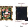 imageLaura Ashley 2x3 Navy Ornate Textured HandCrafted Resin Picture Frame with Easel for Tabletop ampamp Wall Display Decorative Floral Design Home Dcor Photo Gallery Art ampamp More 2x3 NavyGold