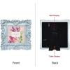 imageLaura Ashley 2x3 Navy Ornate Textured HandCrafted Resin Picture Frame with Easel for Tabletop ampamp Wall Display Decorative Floral Design Home Dcor Photo Gallery Art ampamp More 2x3 NavyPowder Blue