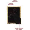 imageLaura Ashley 2x3 Navy Ornate Textured HandCrafted Resin Picture Frame with Easel for Tabletop ampamp Wall Display Decorative Floral Design Home Dcor Photo Gallery Art ampamp More 2x3 NavyGold