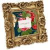 imageLaura Ashley 2x3 Navy Ornate Textured HandCrafted Resin Picture Frame with Easel for Tabletop ampamp Wall Display Decorative Floral Design Home Dcor Photo Gallery Art ampamp More 2x3 NavyGold
