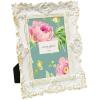 imageLaura Ashley 2x3 Navy Ornate Textured HandCrafted Resin Picture Frame with Easel for Tabletop ampamp Wall Display Decorative Floral Design Home Dcor Photo Gallery Art ampamp More 2x3 NavyWhite W Gold